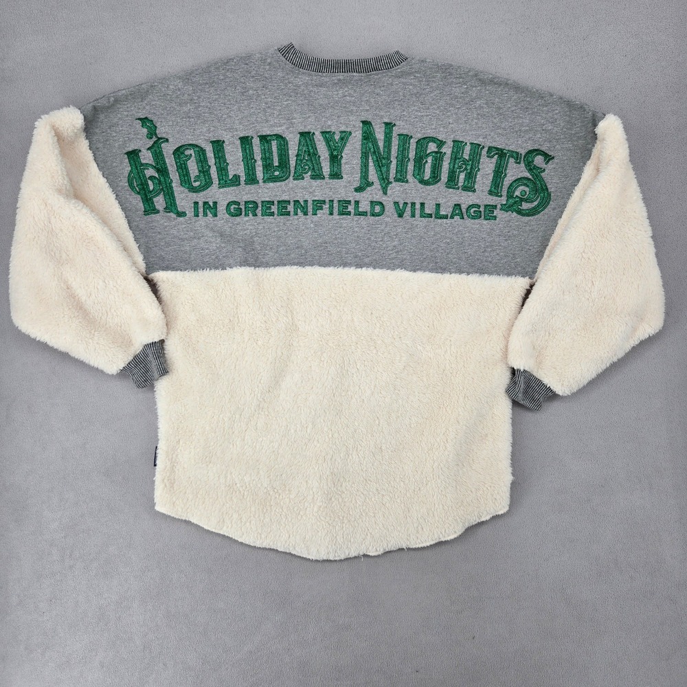 Spirit Jersey Small Holiday Nights Greenfield Village Sherpa Fleece Christmas